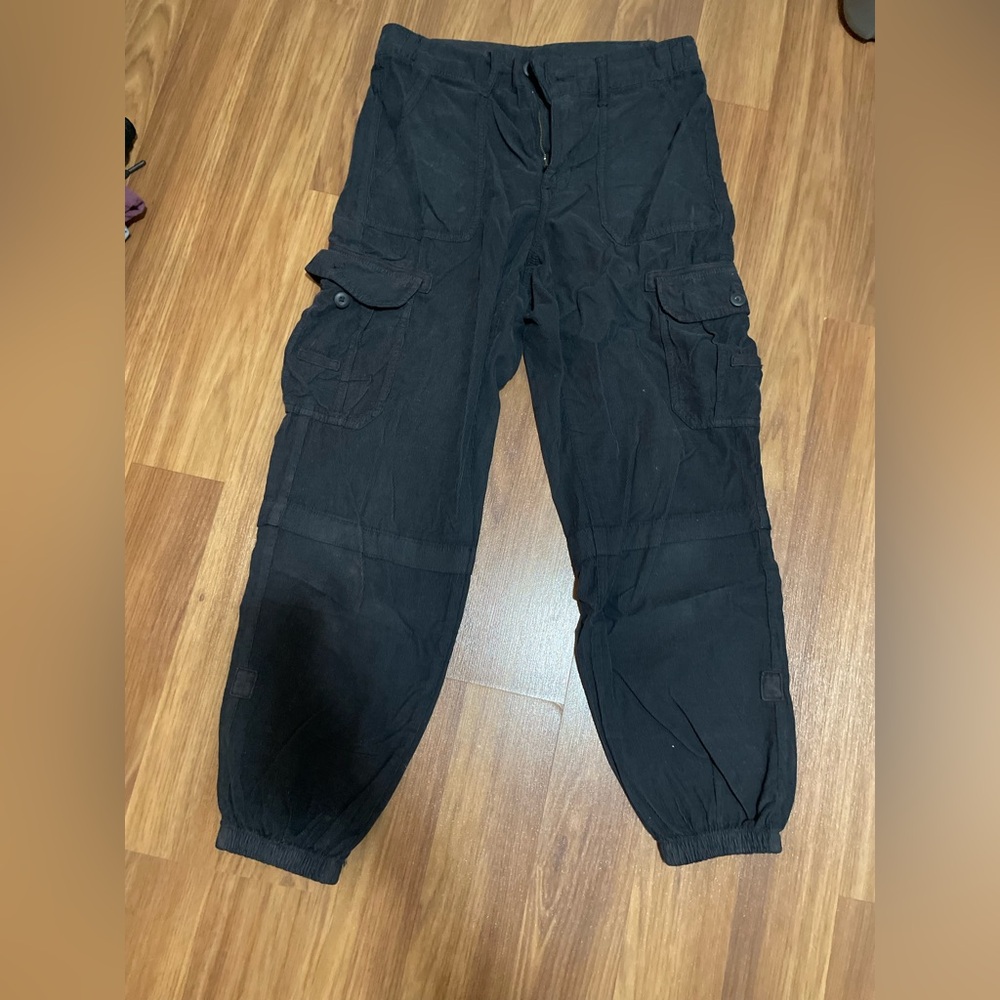 American Eagle Outfitters Black Cargo Pants